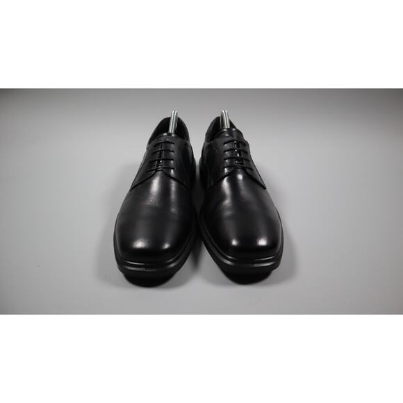 ECCO Helsinki 2 Plain Toe Derby Oxford Dress Shoes Black Leather Size 9-9.5 main image 4
